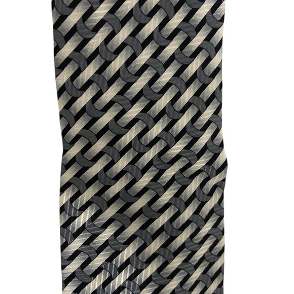 XMI Nordstrom 100% Silk Necktie Multicolor Geometric Woven Tie - Picture 5 of 7